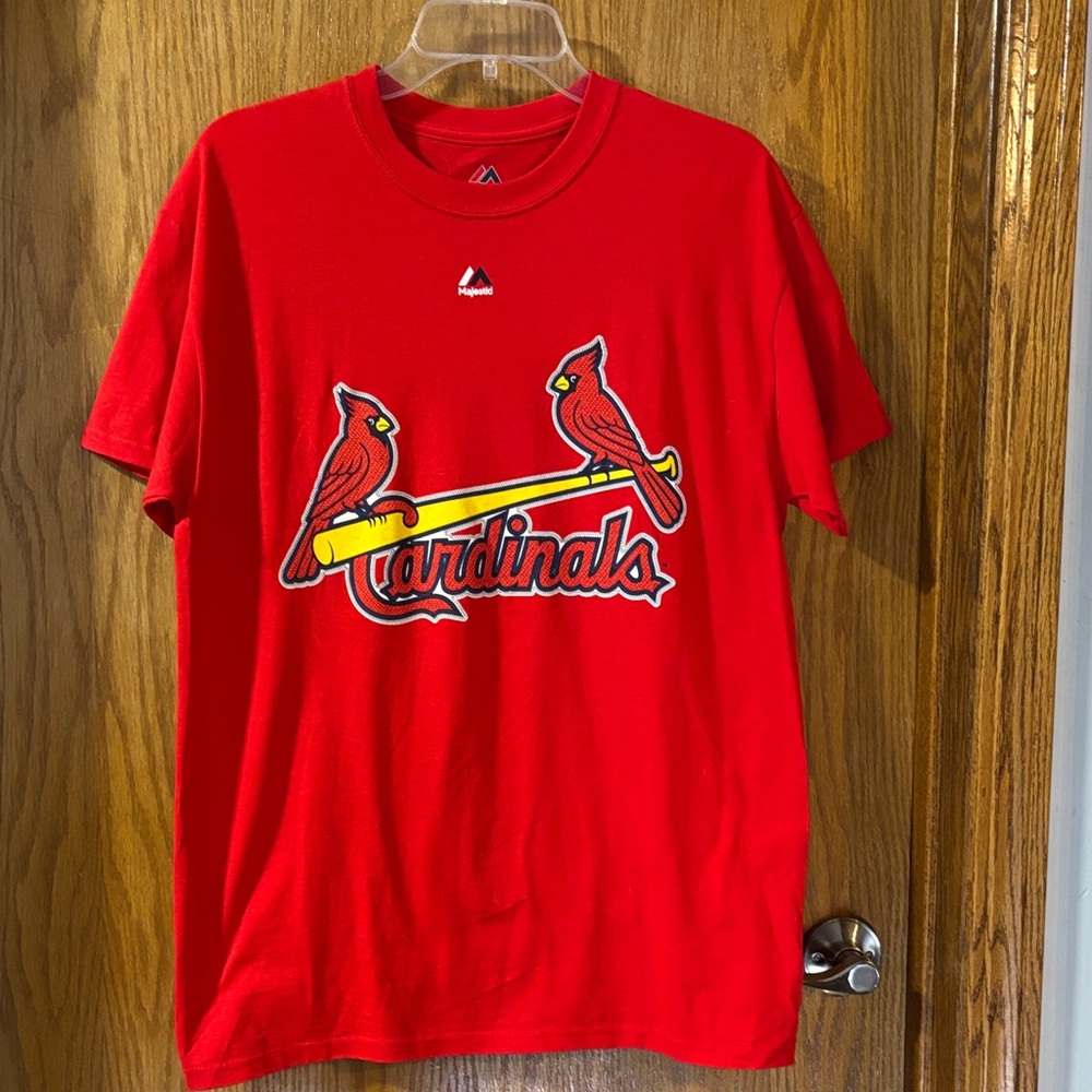 Majestic Red Cardinals Short Sleeve Tee
